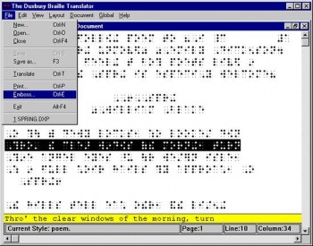 Imprimantes Braille - Duxbury DBT