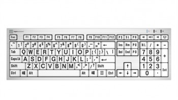 Claviers PC à grands caractères chiffres et lettres grossis