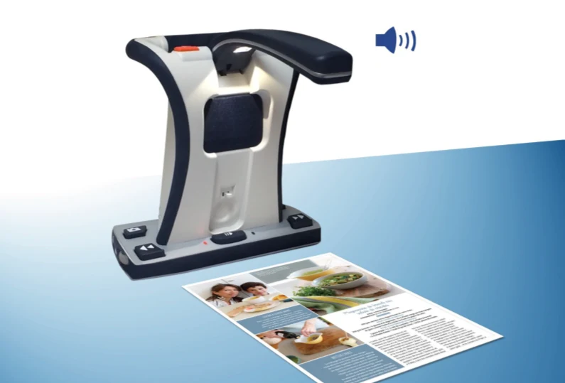 Machine à lire Smart Reader HD OCR posée près d’un document